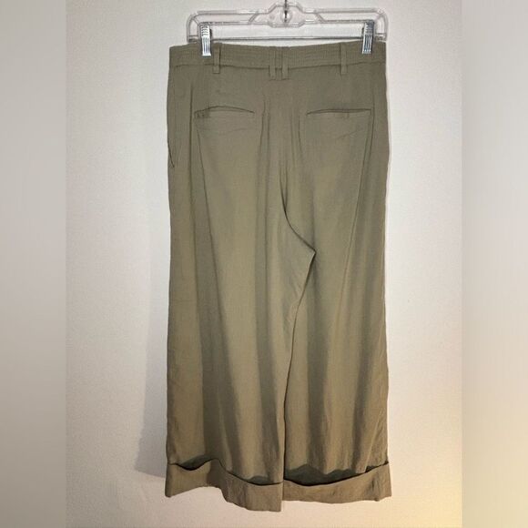 Rag & Bone GUC green cuffed wide leg pants Size 6 - Picture 2 of 7